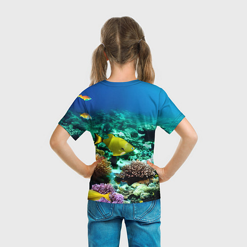 Детская футболка Рыбы на дне моря / 3D-принт – фото 6