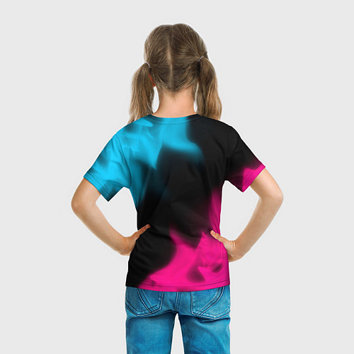 Детская футболка GTA - neon gradient / 3D-принт – фото 6