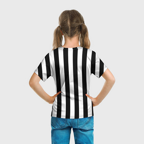 Детская футболка Барби и полосы / 3D-принт – фото 6