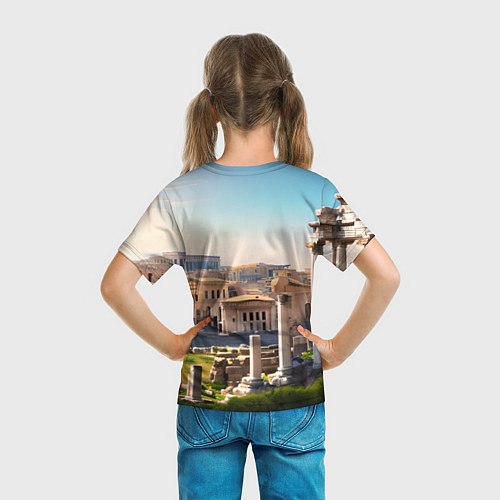 Детская футболка Руины Рима / 3D-принт – фото 6