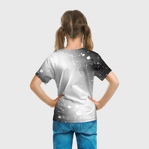 Детская футболка Hitman glitch на светлом фоне: символ сверху / 3D-принт – фото 6