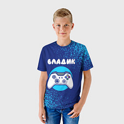 Футболка детская Владик геймер, цвет: 3D-принт — фото 2