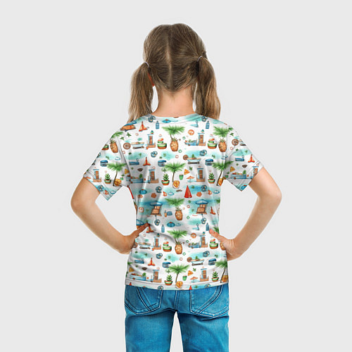 Детская футболка Летний микс / 3D-принт – фото 6