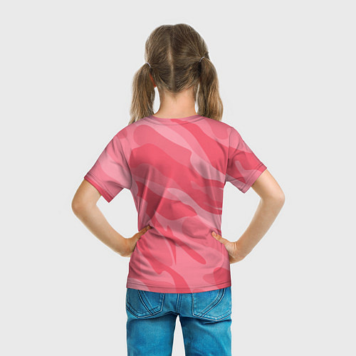 Детская футболка Pink military / 3D-принт – фото 6