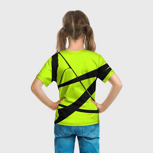 Детская футболка Звезда - лаймовый и черный - Хуф и Ся - дополнение / 3D-принт – фото 6