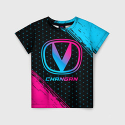 Футболка детская Changan - neon gradient, цвет: 3D-принт