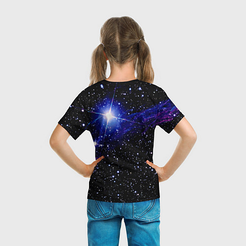 Детская футболка Космический баскетбол / 3D-принт – фото 6
