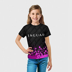 Футболка детская Jaguar pro racing: символ сверху, цвет: 3D-принт — фото 2