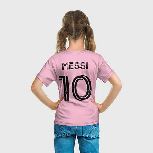 Детская футболка Месси форма Интер Майами / 3D-принт – фото 6
