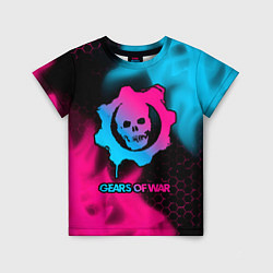 Футболка детская Gears of War - neon gradient, цвет: 3D-принт