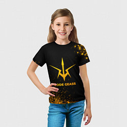 Футболка детская Code Geass - gold gradient, цвет: 3D-принт — фото 2