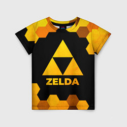 Футболка детская Zelda - gold gradient, цвет: 3D-принт