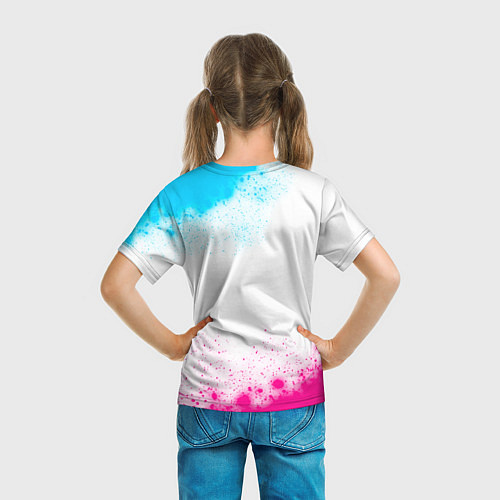 Детская футболка Bleach neon gradient style / 3D-принт – фото 6