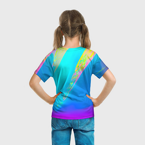 Детская футболка Нейронные лучи / 3D-принт – фото 6