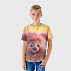 Футболка детская Веселый медвежонок, цвет: 3D-принт — фото 2