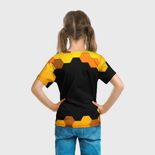 Детская футболка Counter Strike - gold gradient / 3D-принт – фото 6