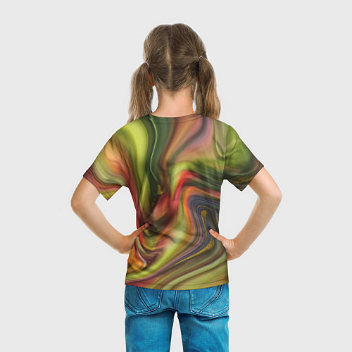 Детская футболка Abstraction waves / 3D-принт – фото 6
