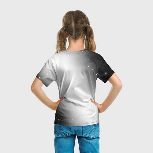 Детская футболка Doom glitch на светлом фоне: надпись, символ / 3D-принт – фото 6