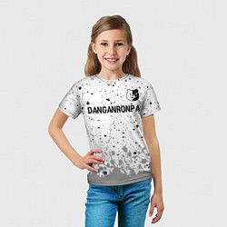 Футболка детская Danganronpa glitch на светлом фоне: символ сверху, цвет: 3D-принт — фото 2