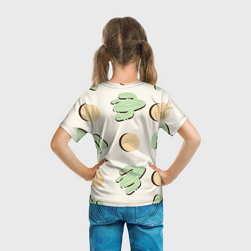 Детская футболка Пустынный кактус / 3D-принт – фото 6