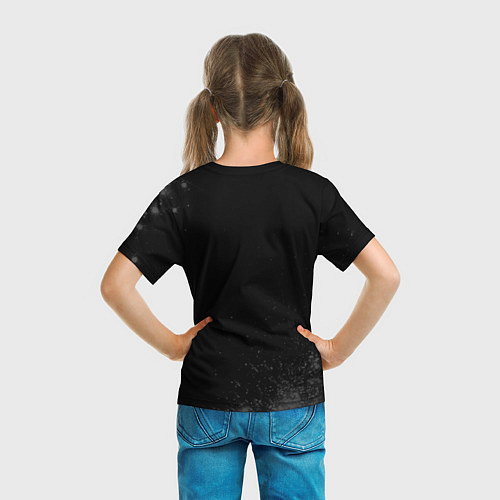 Детская футболка Rainbow Six glitch на темном фоне / 3D-принт – фото 6