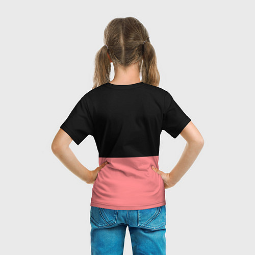 Детская футболка BLACK PINK на черно-розовом / 3D-принт – фото 6