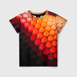 Детская футболка Hexagon orange