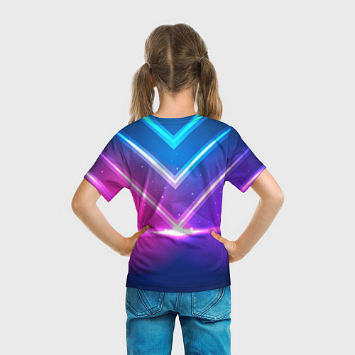 Детская футболка Blackpink neon / 3D-принт – фото 6