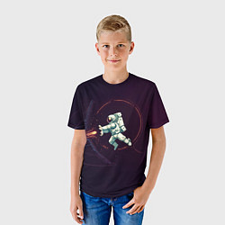 Футболка детская Астронавт - камехамеха, цвет: 3D-принт — фото 2