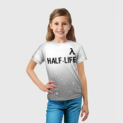 Футболка детская Half-Life glitch на светлом фоне: символ сверху, цвет: 3D-принт — фото 2