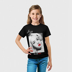 Футболка детская Blackpink Lisa Autograph, цвет: 3D-принт — фото 2