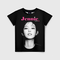 Футболка детская Blackpink Jennie Portrait, цвет: 3D-принт