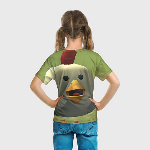 Детская футболка Chicken Gun курица / 3D-принт – фото 6