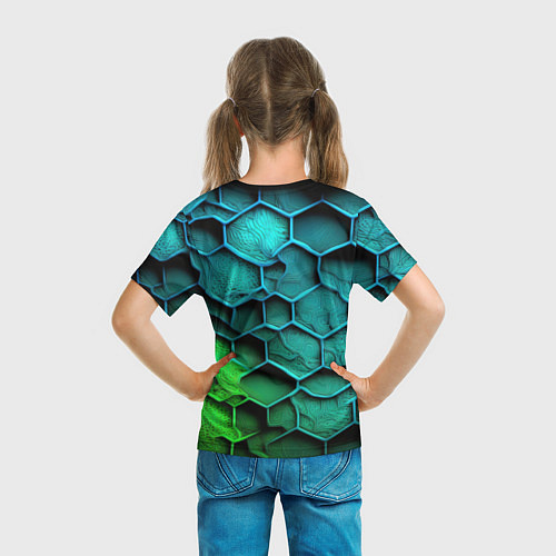 Детская футболка CS GO green blue / 3D-принт – фото 6