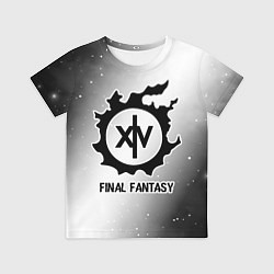 Футболка детская Final Fantasy glitch на светлом фоне, цвет: 3D-принт