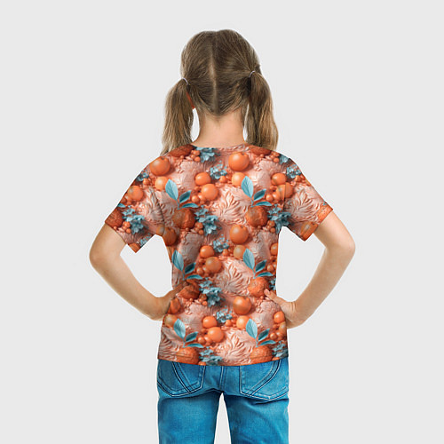 Детская футболка Сочные фрукты клипарт / 3D-принт – фото 6