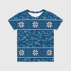 Детская футболка Камуфляжный свитер - алатырь