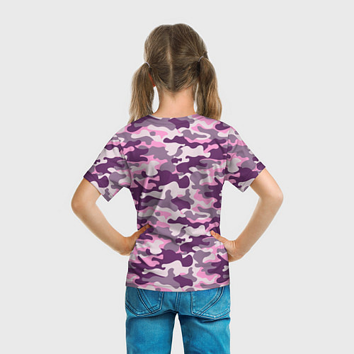 Детская футболка Модный камуфляж - милитари / 3D-принт – фото 6