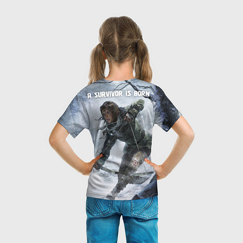 Детская футболка Lara is hunting / 3D-принт – фото 6