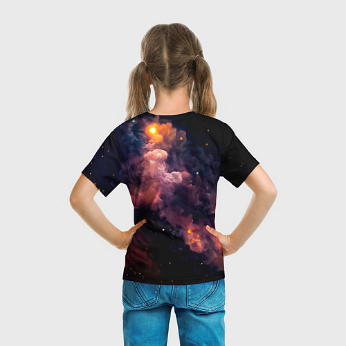 Детская футболка Космический звездный медведь / 3D-принт – фото 6
