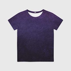 Футболка детская Фиолетово-черный градиент, цвет: 3D-принт