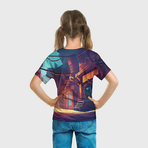 Детская футболка Зомби пиратка Биби / 3D-принт – фото 6