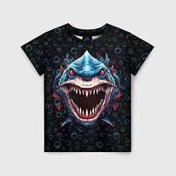 Футболка детская Evil shark, цвет: 3D-принт