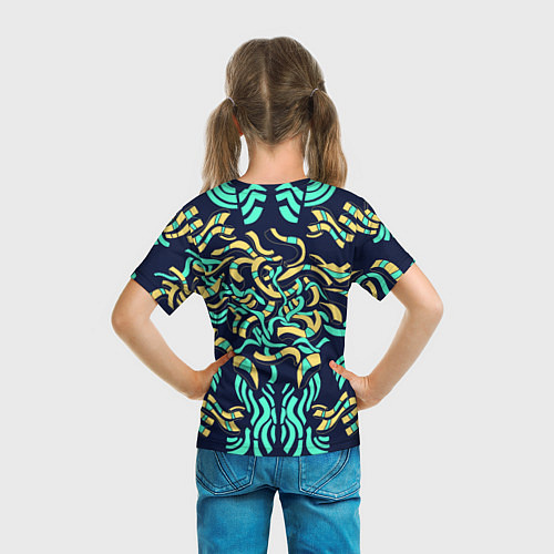 Детская футболка Киберпанк переплетения / 3D-принт – фото 6