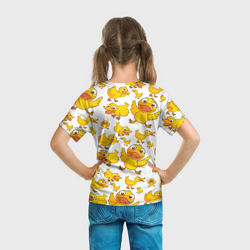 Детская футболка Yellow ducklings / 3D-принт – фото 6