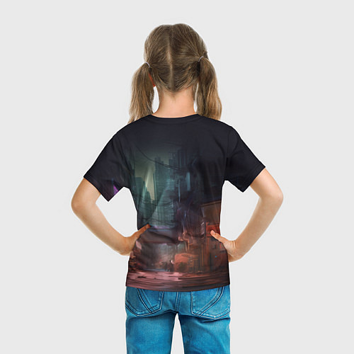 Детская футболка Cyberpunk 2077 - Keanu Reeves / 3D-принт – фото 6
