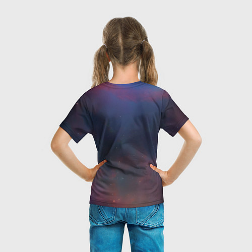 Детская футболка Туманность дракона / 3D-принт – фото 6