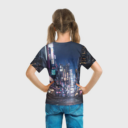 Детская футболка Принцесса Зельда в мегаполисе / 3D-принт – фото 6