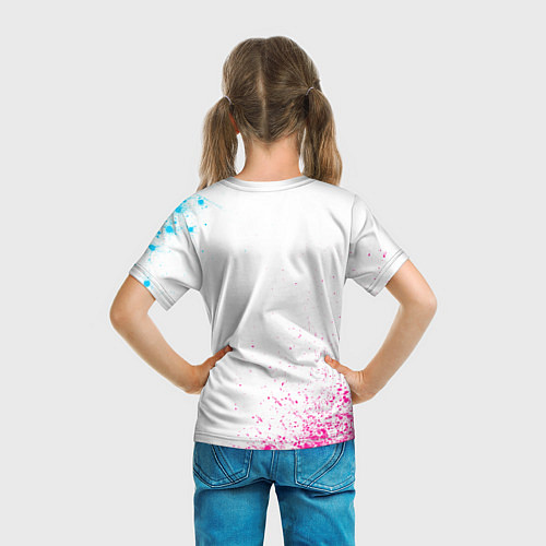 Детская футболка Darling in the FranXX neon gradient style / 3D-принт – фото 6