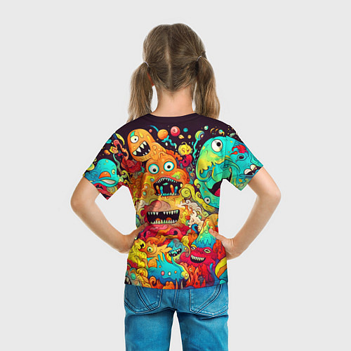 Детская футболка Зубастые галлюцинации / 3D-принт – фото 6